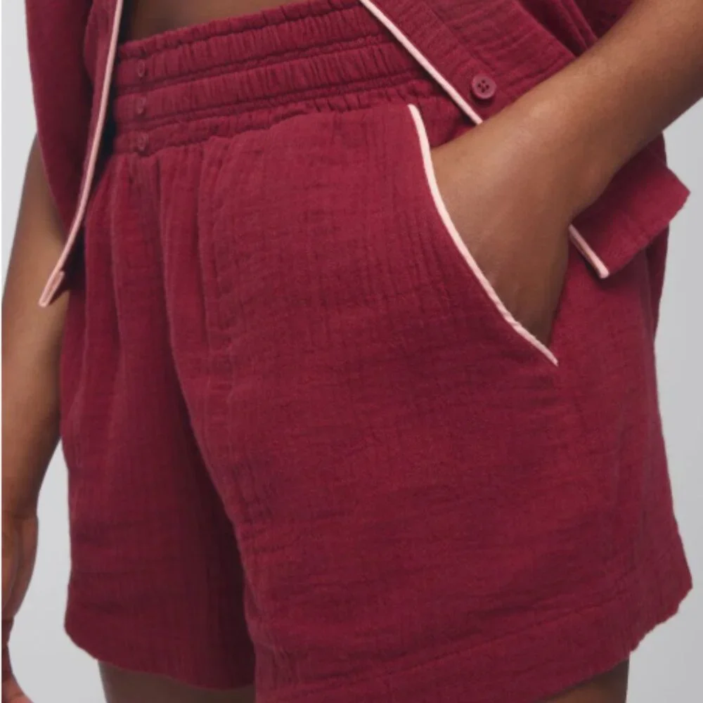 NWT Soma Cotton Gauze Short-Sleeve Pajama Set - Picture 5 of 12